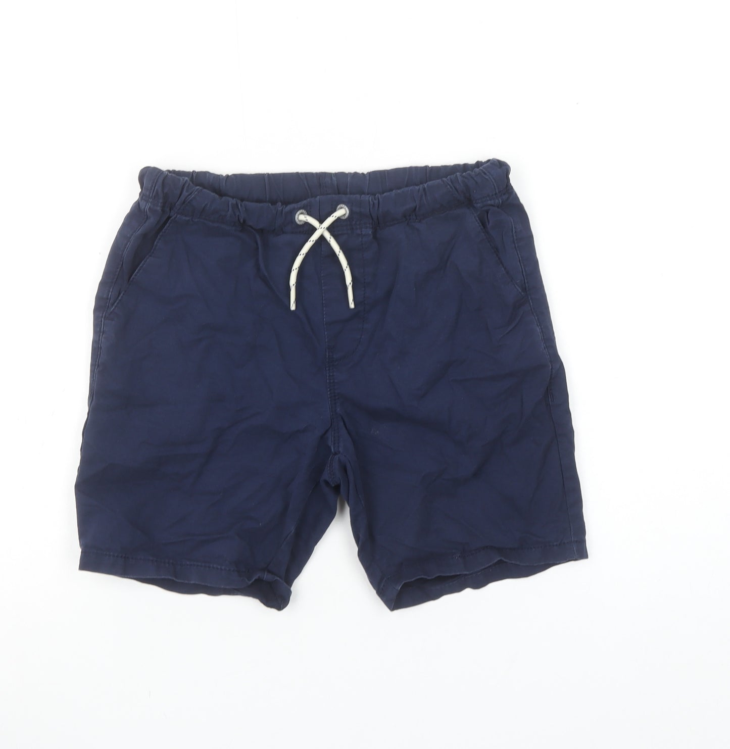 NEXT Boys Blue Cotton Drawstring Waist Casual Shorts 9 Years