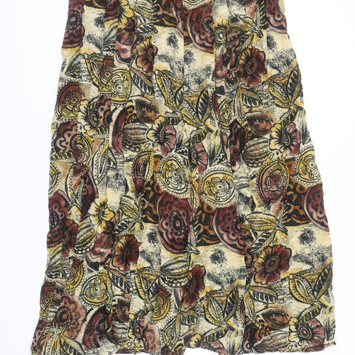 Windsmoor Women’s Multicoloured Floral Midi A-Line Skirt Size 14