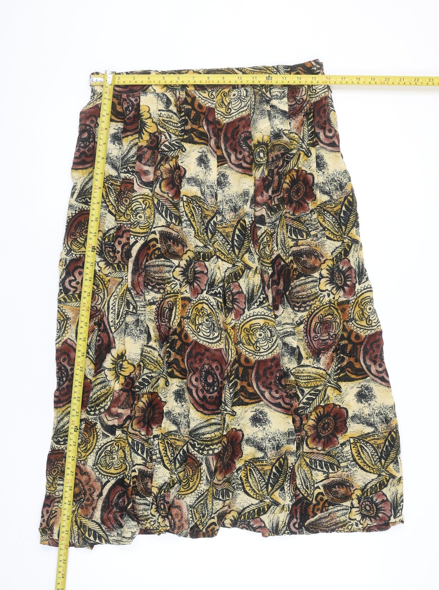 Windsmoor Women’s Multicoloured Floral Midi A-Line Skirt Size 14