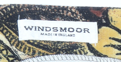 Windsmoor Women’s Multicoloured Floral Midi A-Line Skirt Size 14