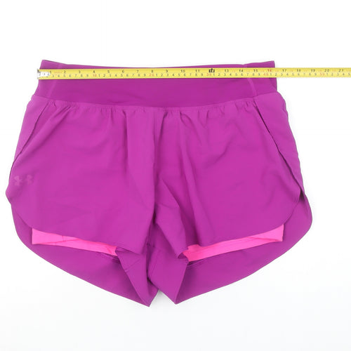 Under Armour Womens Purple XL Athletic Running Shorts