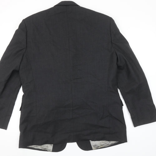 Lino Vierra Men's Grey 42S Wool Blend Classic Blazer Jacket