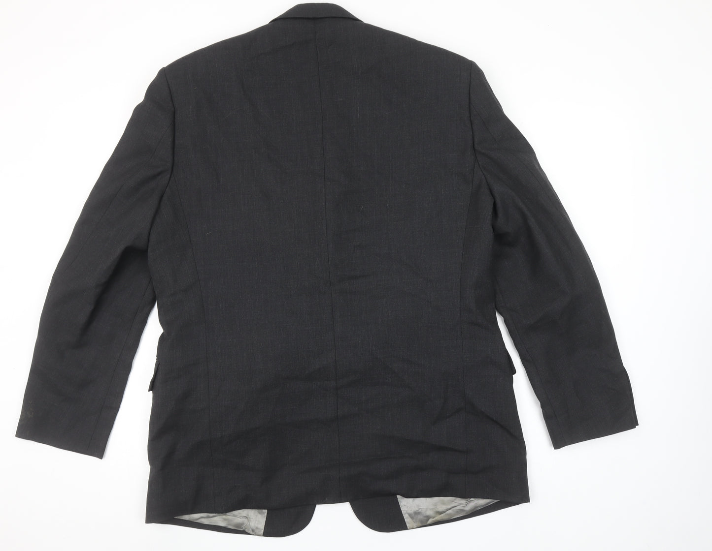 Lino Vierra Men's Grey 42S Wool Blend Classic Blazer Jacket