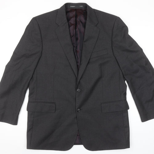 Chester by Chester Barrie Men's Grey Wool Blazer Jacket Formal 40R