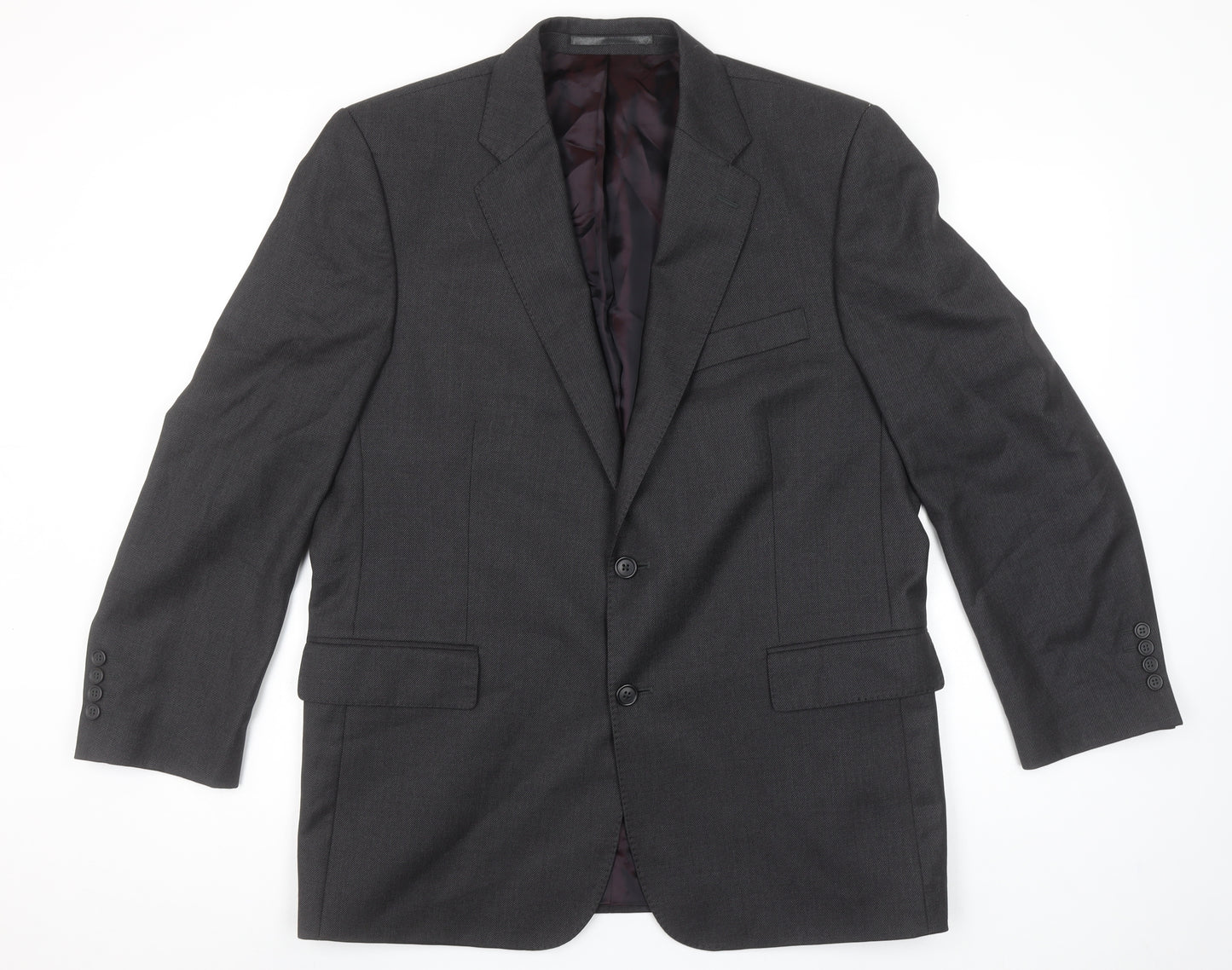 Chester by Chester Barrie Men's Grey Wool Blazer Jacket Formal 40R
