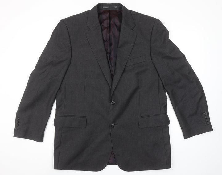 Chester by Chester Barrie Men's Grey Wool Blazer Jacket Formal 40R