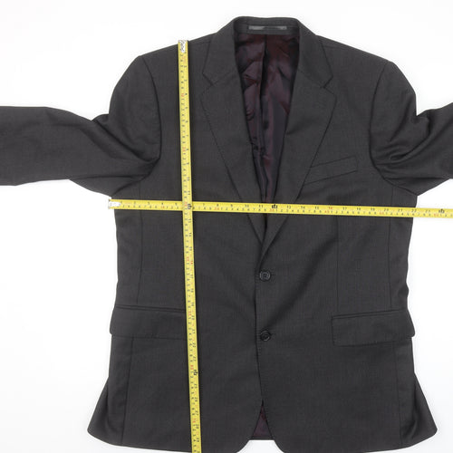 Chester by Chester Barrie Men's Grey Wool Blazer Jacket Formal 40R