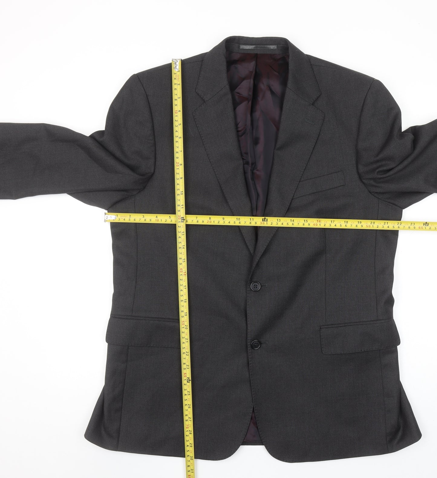 Chester by Chester Barrie Men's Grey Wool Blazer Jacket Formal 40R