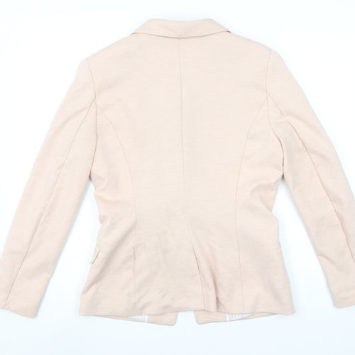 H&M Women’s Beige Single Breasted Blazer Size 12 Tailored Jacket