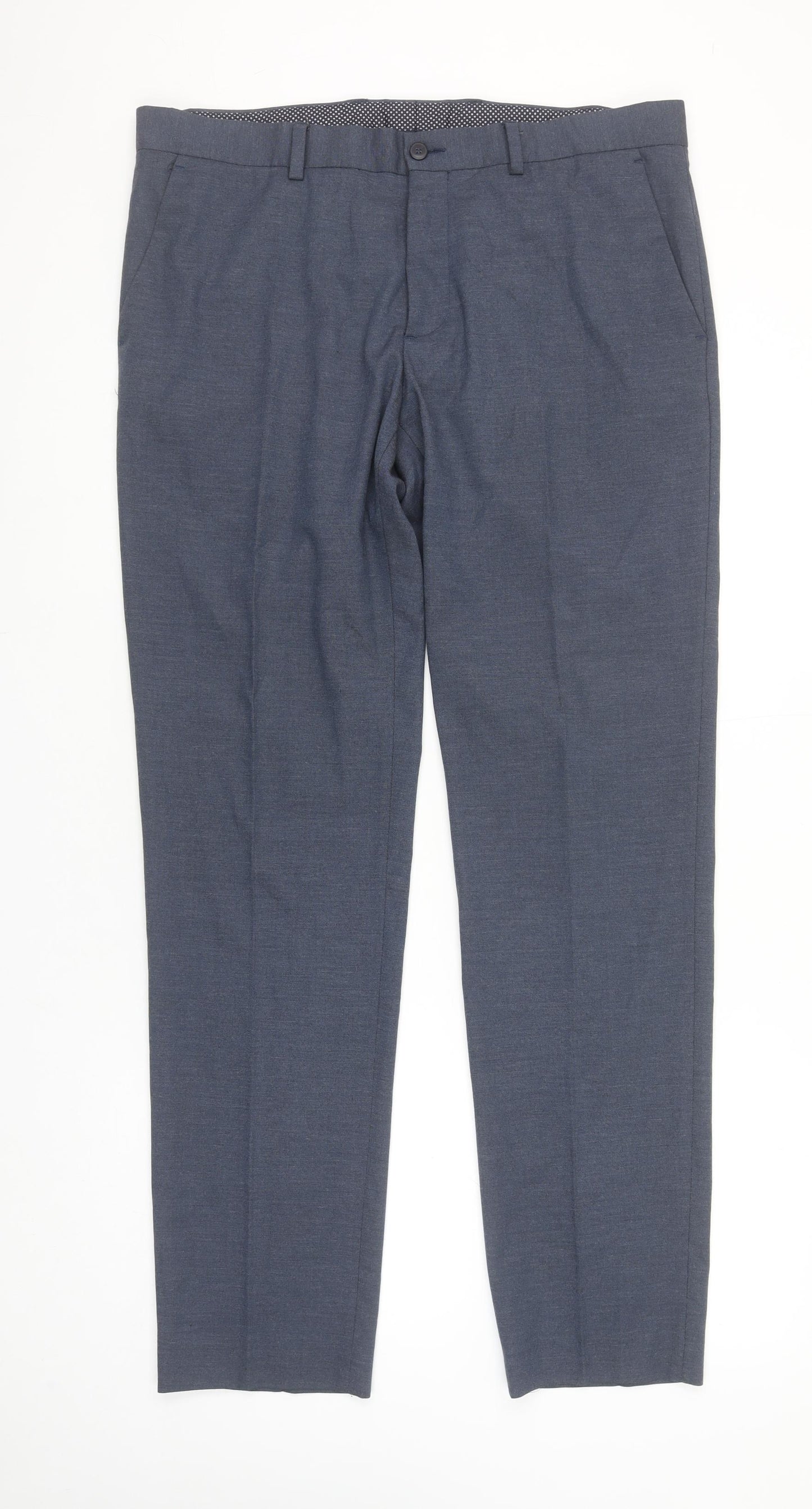 Zara Man Slim Fit Blue Dress Pants Men's M Casual Workwear Trousers