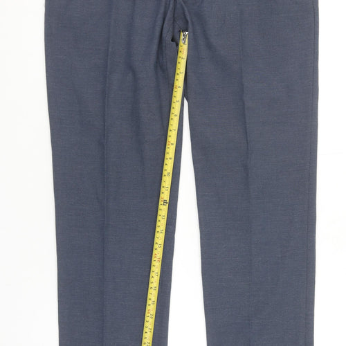 Zara Man Slim Fit Blue Dress Pants Men's M Casual Workwear Trousers