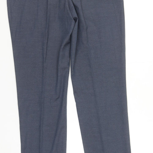 Zara Man Slim Fit Blue Dress Pants Men's M Casual Workwear Trousers