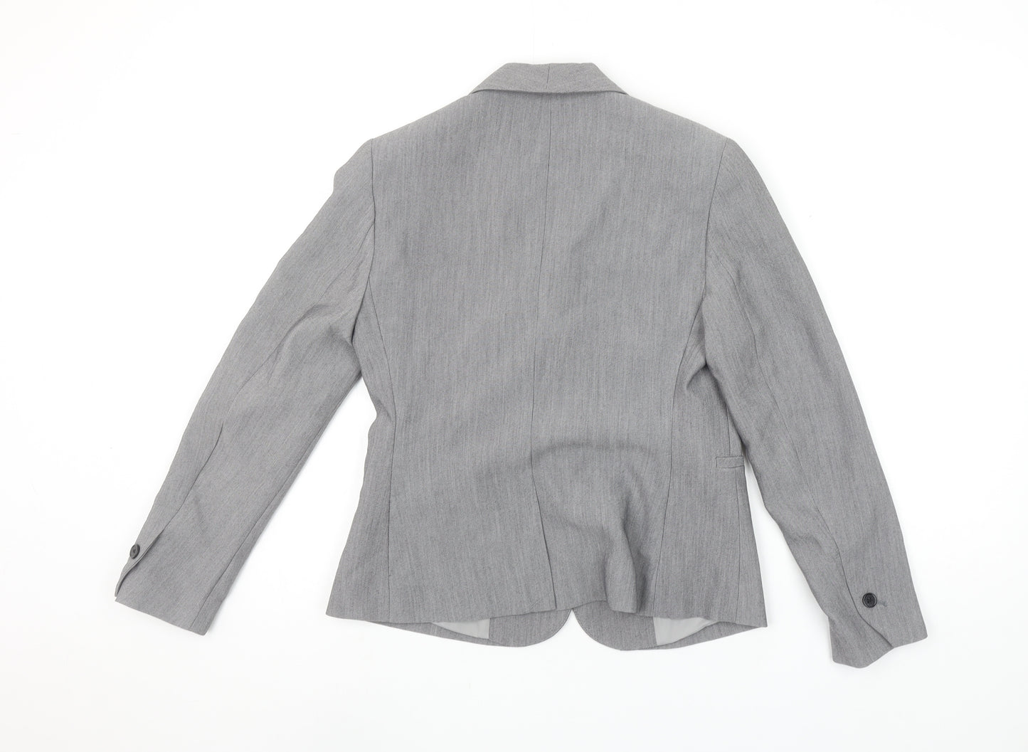 Papaya Petite Grey Tailored Blazer Women’s Size 8 Single-Breasted Jacket