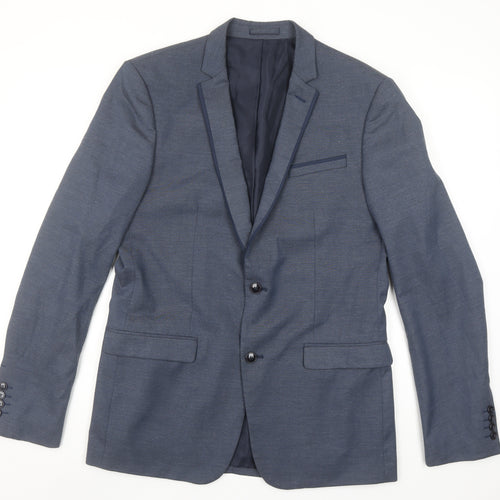 Zara Man Blue Slim Fit Men's Blazer Jacket Size 50