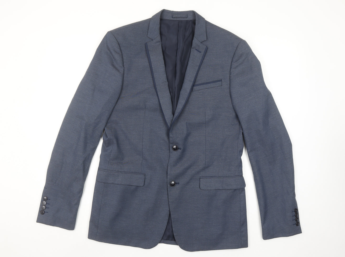 Zara Man Blue Slim Fit Men's Blazer Jacket Size 50