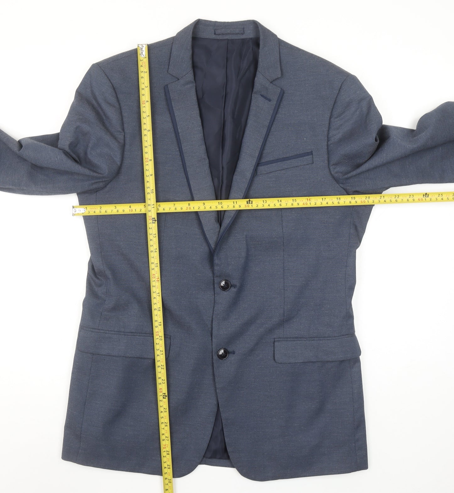 Zara Man Blue Slim Fit Men's Blazer Jacket Size 50