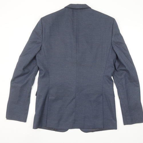 Zara Man Blue Slim Fit Men's Blazer Jacket Size 50