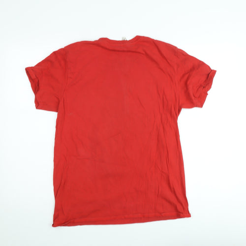 Gildan Men’s Red Music Band Graphic Softstyle T-Shirt Size L