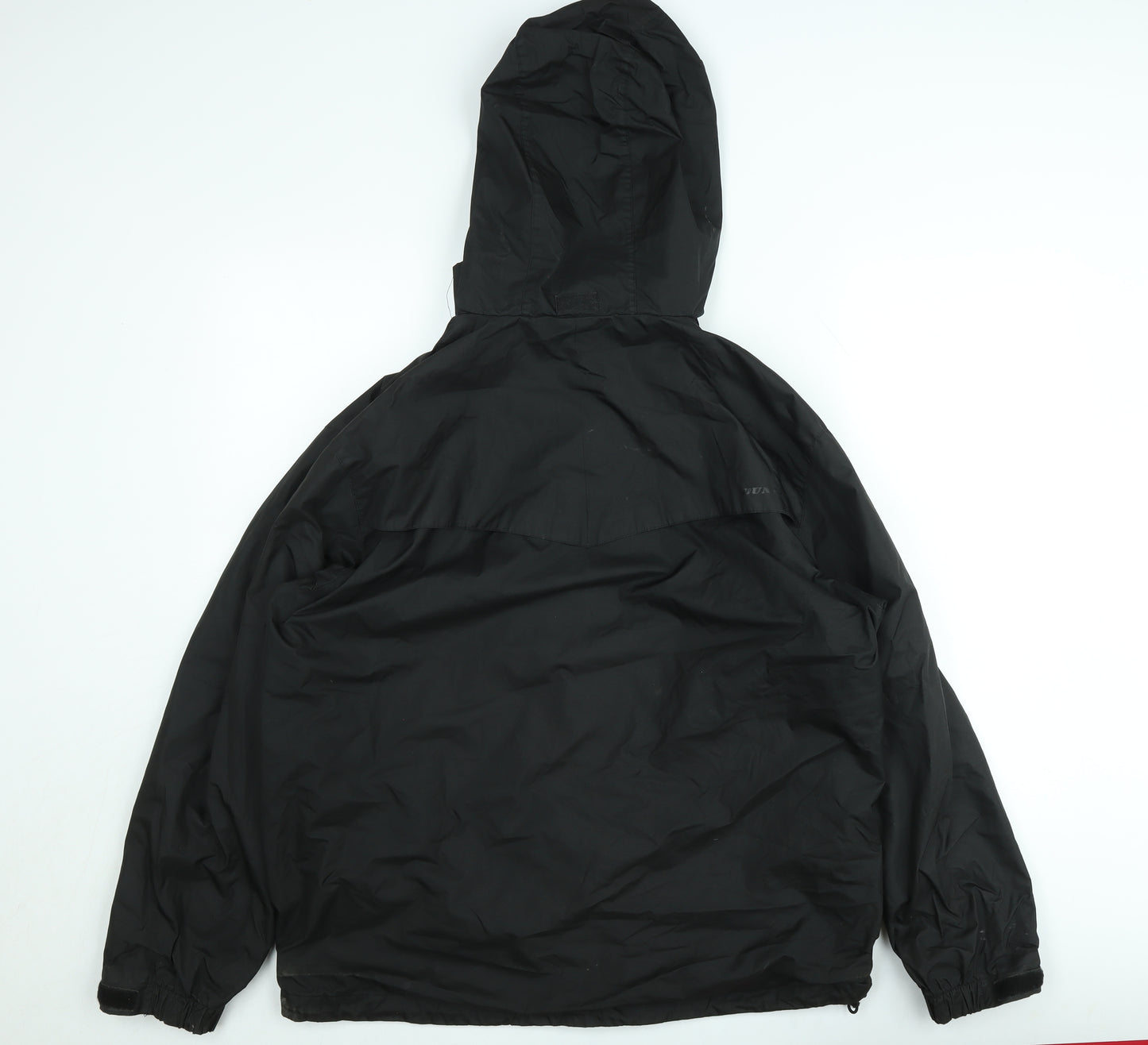 Dunlop Men's Black L Windbreaker Hooded Jacket Lightweight Outdoor