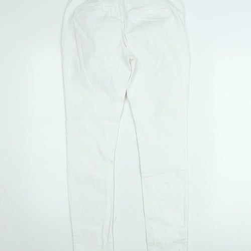 LOVE Jeans Women's White Size 8 Straight Leg Denim Jeans