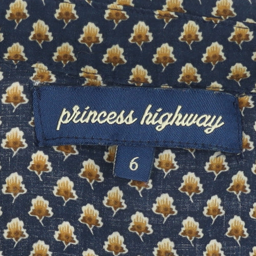 Princess Highway Women’s Blue Floral Shirt Dress Size 6