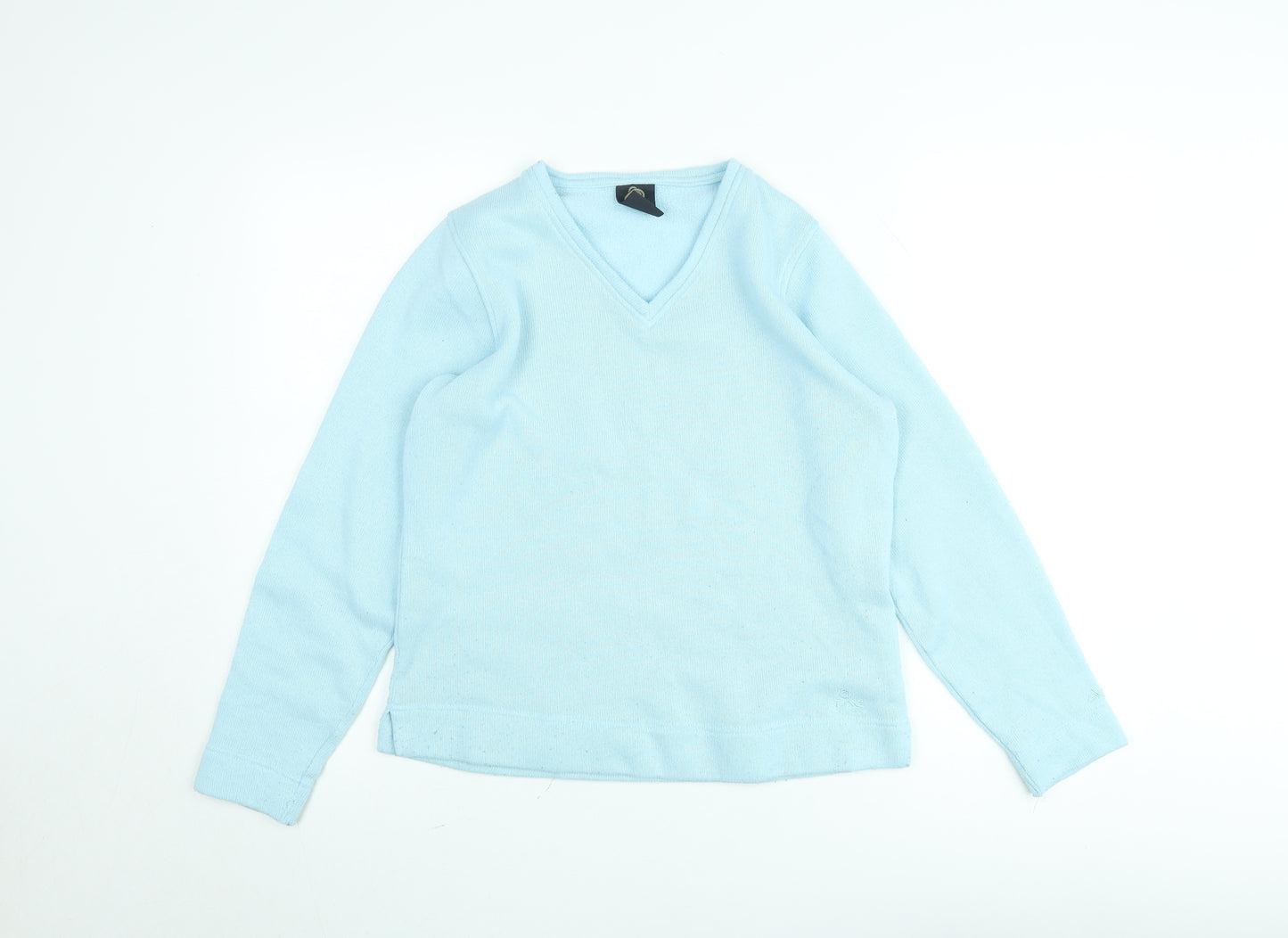 Craghoppers Womens Blue V-Neck Fleece Pullover Jumper Size 16