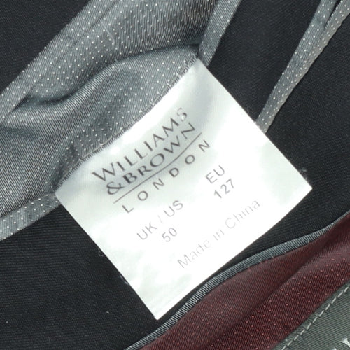 Williams & Brown London Black Women's Size 50 Classic Blazer