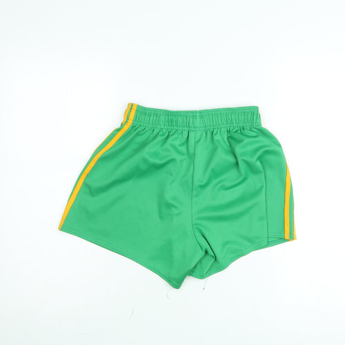 O'Neills Boys Green Athletic Shorts 28 cm Waist Elastic Waistband Polyester