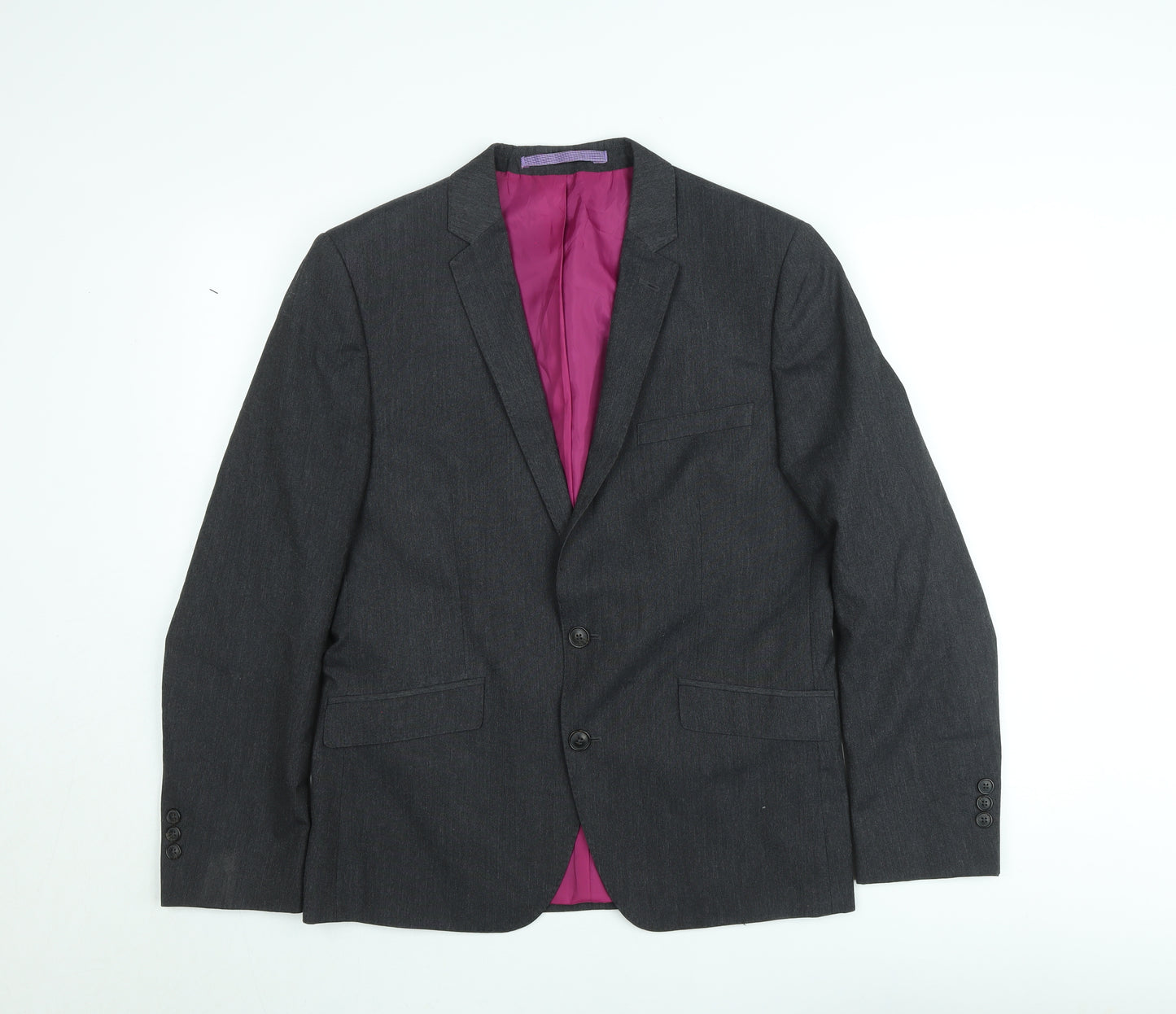 Marks and Spencer Men's Grey 40 Short Regular Fit Suit Jacket
