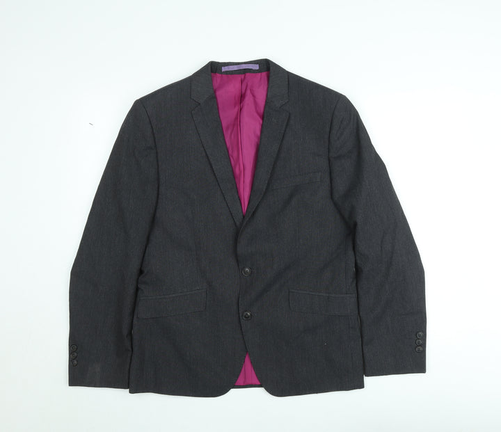 Marks and Spencer Men's Grey 40 Short Regular Fit Suit Jacket