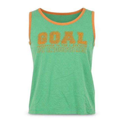 PH Industries Women's Green Cotton Sleeveless Tank Top S