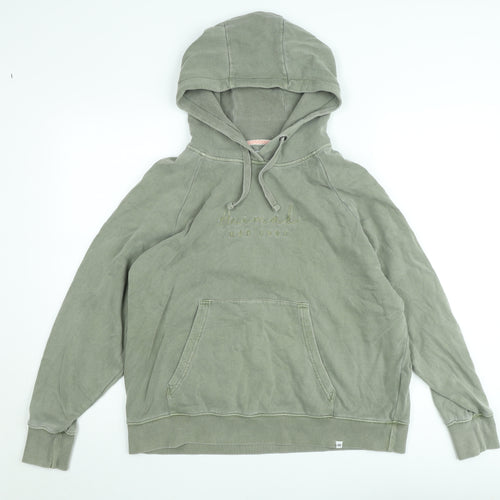 Animal Women’s Green Pullover Hoodie Size 10 Cotton Casual