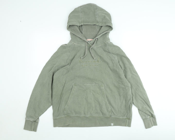 Animal Women’s Green Pullover Hoodie Size 10 Cotton Casual