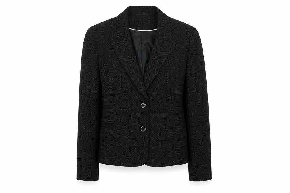 Front view of Planet Women's Black, size 6, Classic Blazer Jacket