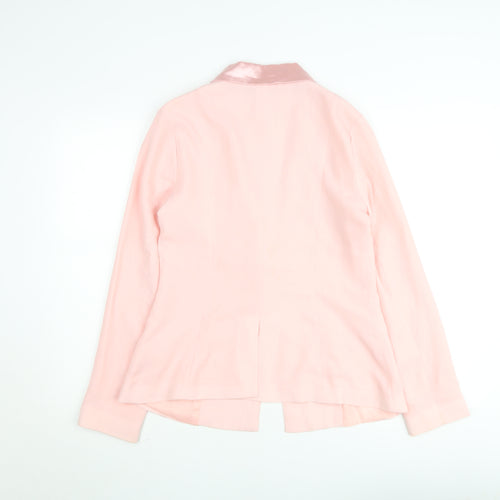 PrettyLittleThing Women's Pink Shawl Collar Blazer UK 12