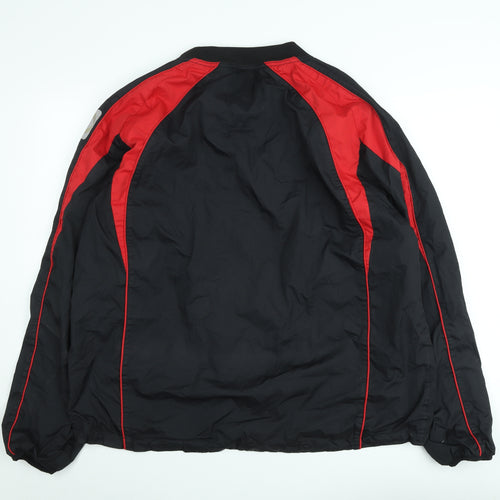 Unbranded Mens Black Red XL Pullover Sweatshirt Reinforced Seams