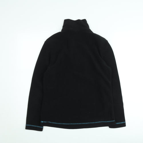 Campri Men's Black Fleece 1/4 Zip Pullover Sweatshirt M