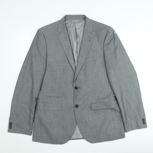 Taylor & Wright Men's Grey Slim Fit Blazer 40in Chest Regular