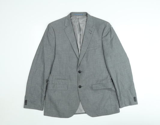 Taylor & Wright Men's Grey Slim Fit Blazer 40in Chest Regular