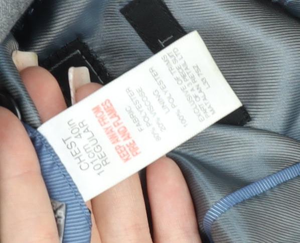 Taylor & Wright Men's Grey Slim Fit Blazer 40in Chest Regular