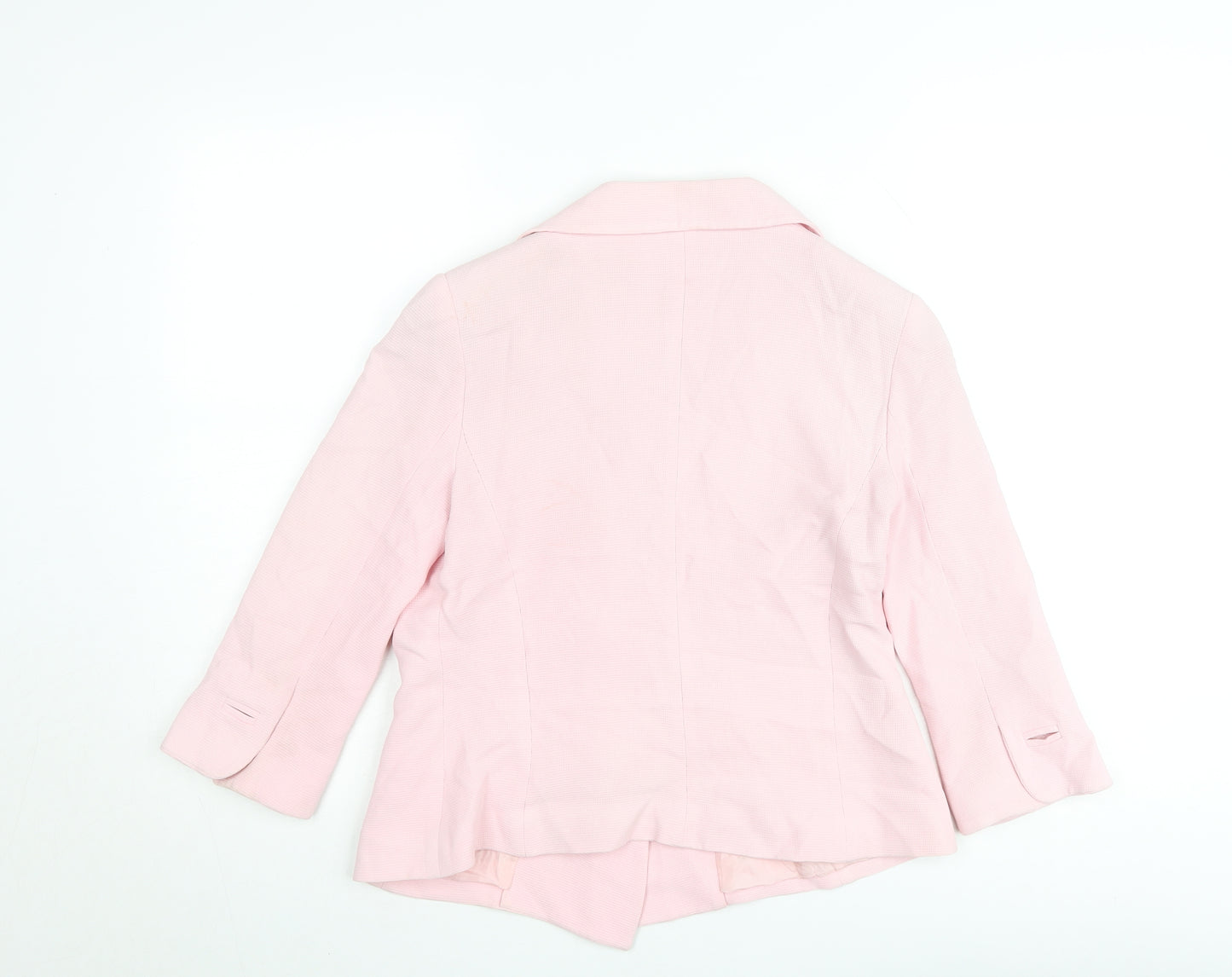 Georges Rech Women Pink Double-Breasted Blazer Size 10