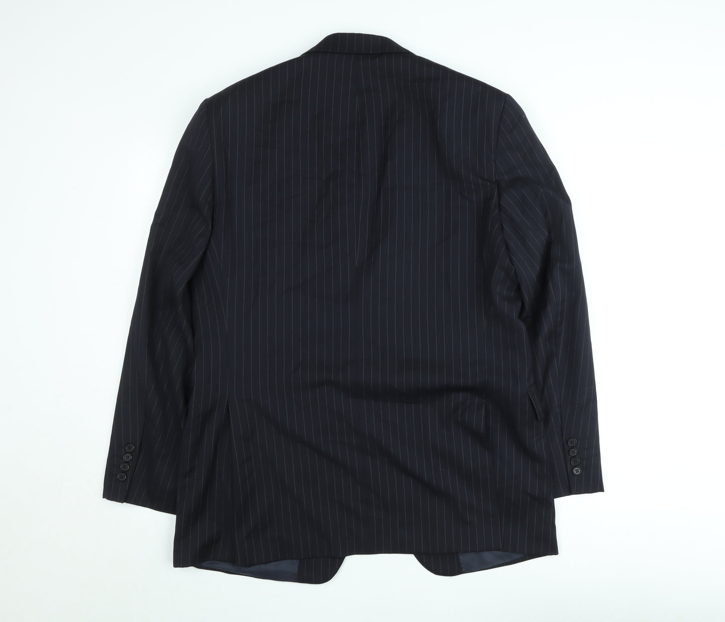 Austin Reed Men's Blue Wool Pinstripe Classic Suit Jacket