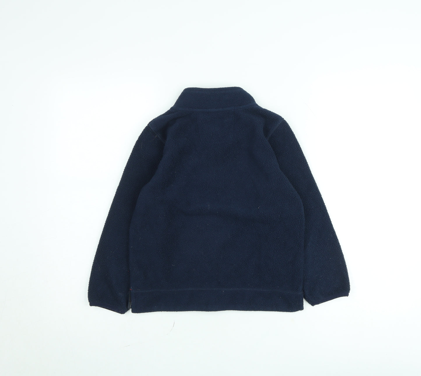 Crew Clothing Kids Boys Navy Fleece Jumper 7-8 Years Half Zip Warm Pullover