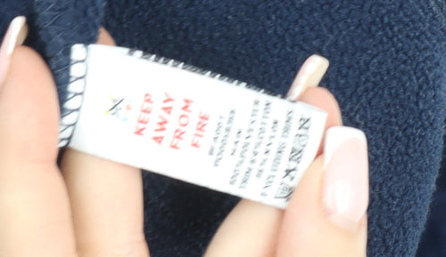 Crew Clothing Kids Boys Navy Fleece Jumper 7-8 Years Half Zip Warm Pullover