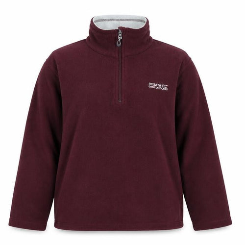 Regatta Women Burgundy Fleece 1/2 Zip Pullover Sweatshirt UK 10