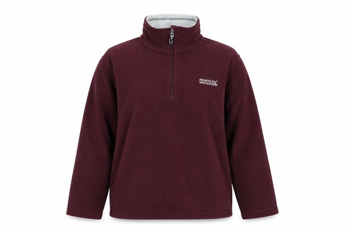 Regatta Women Burgundy Fleece 1/2 Zip Pullover Sweatshirt UK 10