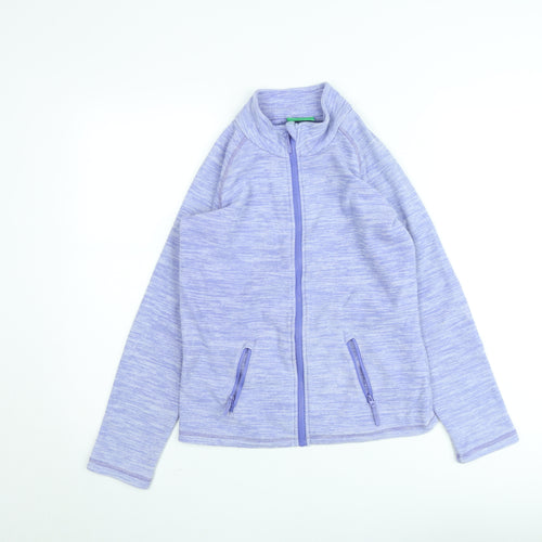 Mountain Warehouse Teens Purple Full Zip Hoodie Sweatshirt 11-12Y Fleece