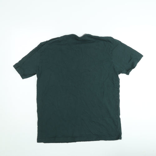 Dunnes Stores Men's Green Panthers Regular Fit Cotton T-Shirt Size L