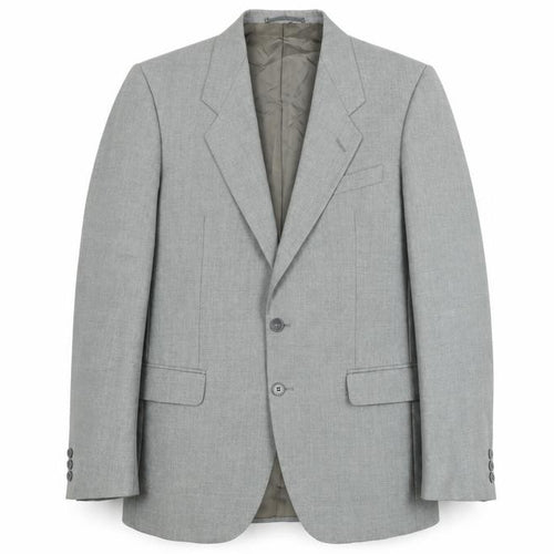 Jaeger Men's Grey Wool Single-Breasted Blazer 48R Classic Fit Jacket