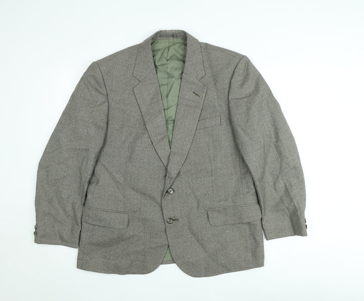 Marks and Spencer St Michael Men's Green Wool Blend Sport Coat 42 Short Classic Jacket